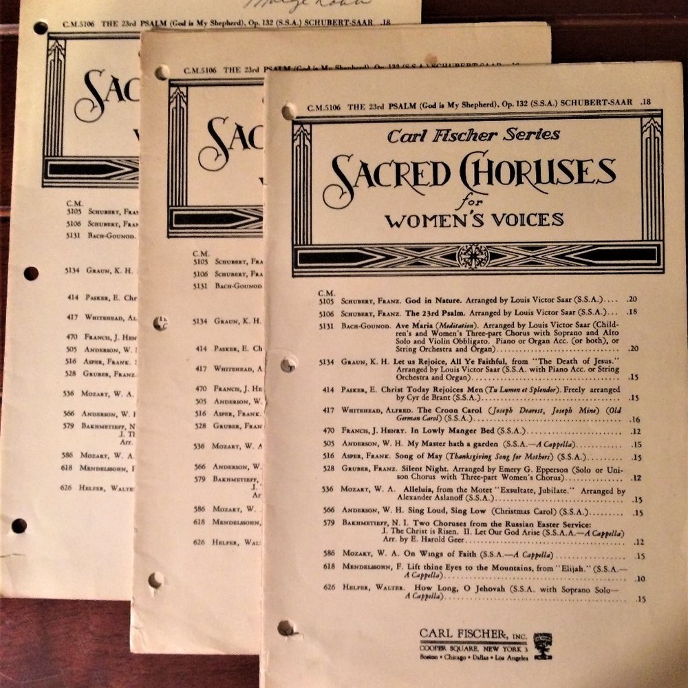 The 23rd Psalm  God is My Shepherd SSA Sheet Music